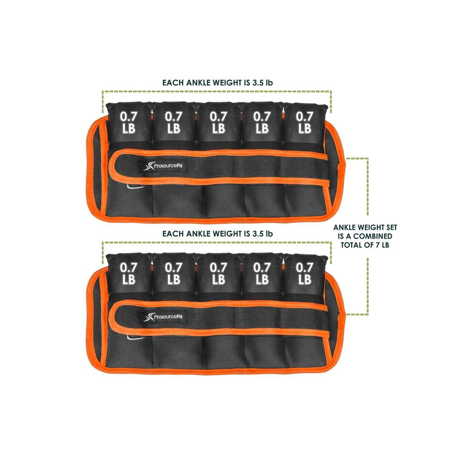 Prosourcefit Adjustable Ankle Weights Set of 2 - Image 3