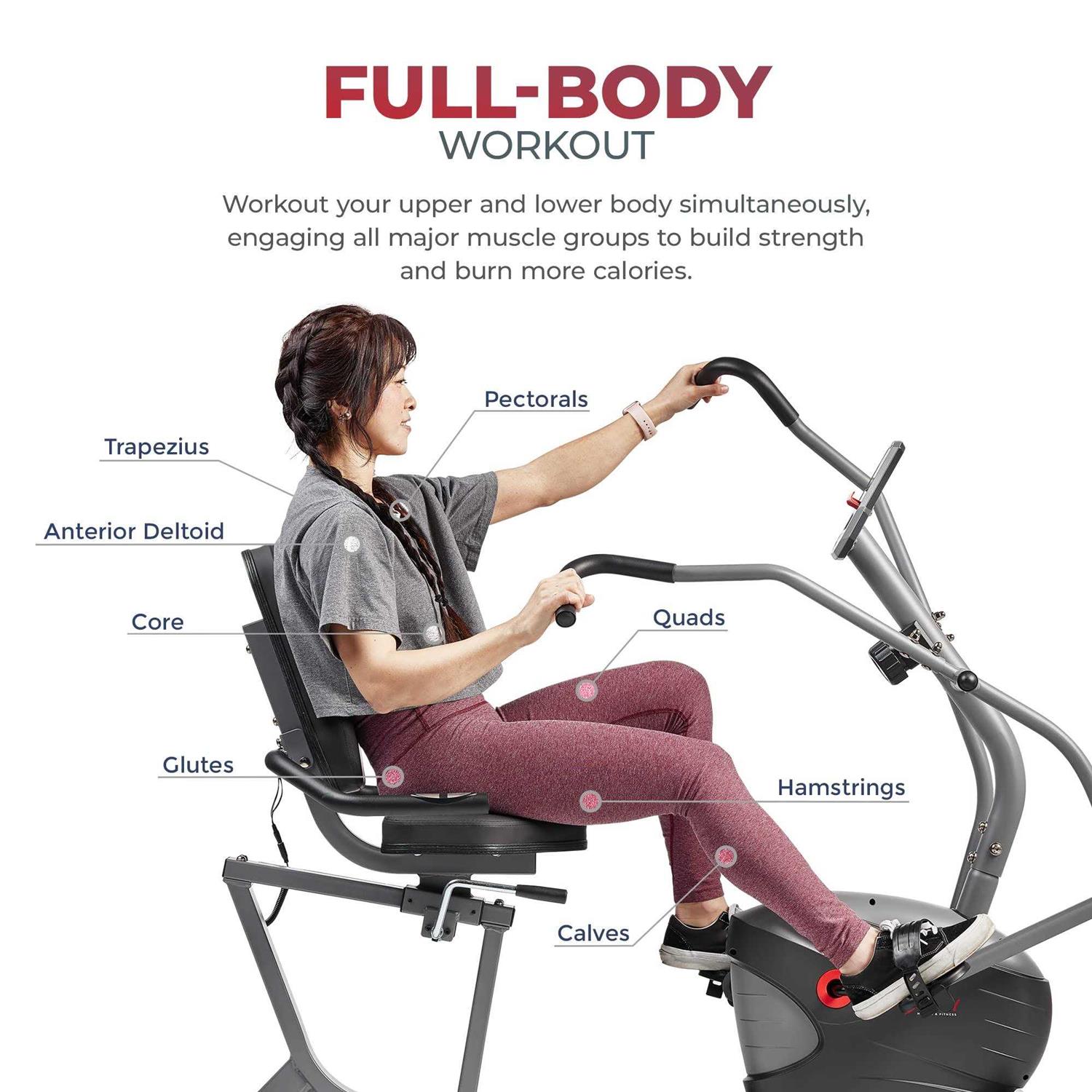 Sunny Health & Fitness Performance Recumbent Bike - Image 5