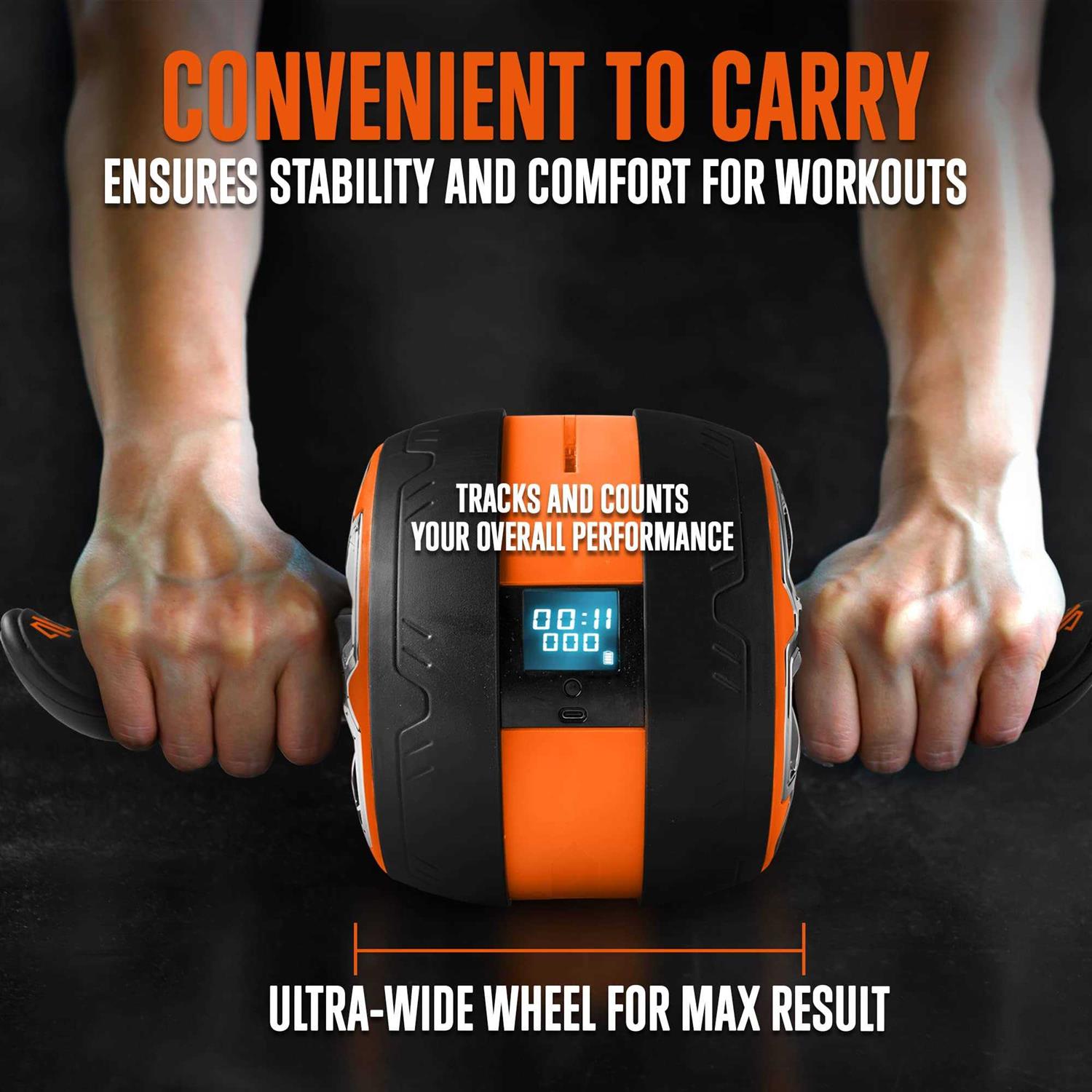 Squatz Ab Roller Wheel Abs Workout Equipment for Abdominal and Core Strength Training with Workout Program - Image 3