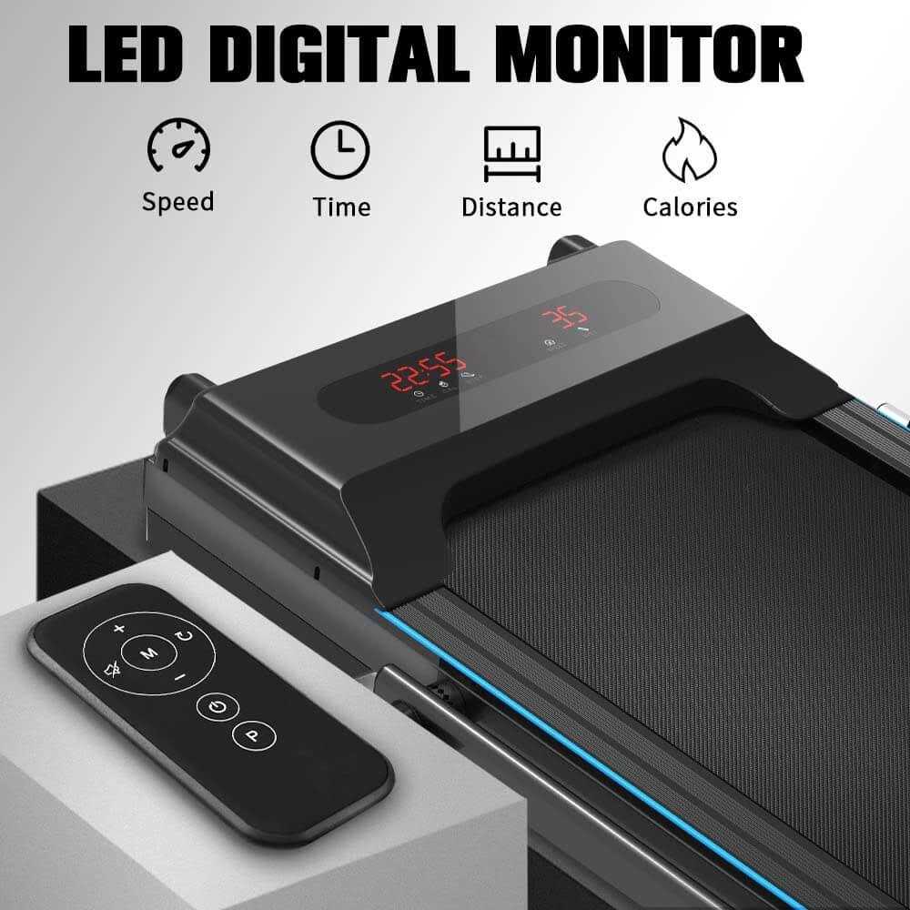 REDLIRO Under Desk Treadmill 2 in 1 Walking Pad, Portable, Folding, Electric, Motorized, Walking and Jogging Machine with Remote Control for Home - Image 3