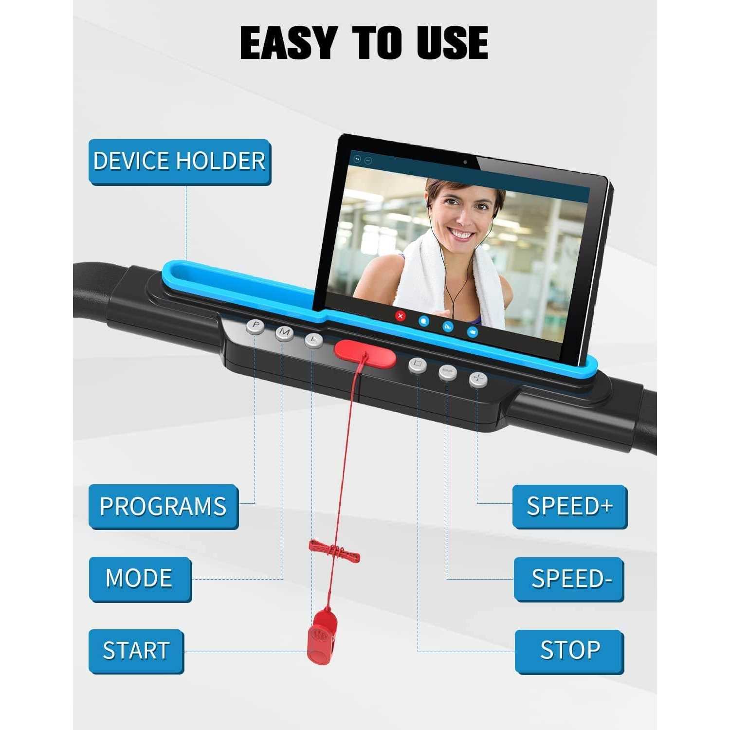 REDLIRO Under Desk Treadmill 2 in 1 Walking Pad, Portable, Folding, Electric, Motorized, Walking and Jogging Machine with Remote Control for Home - Image 4