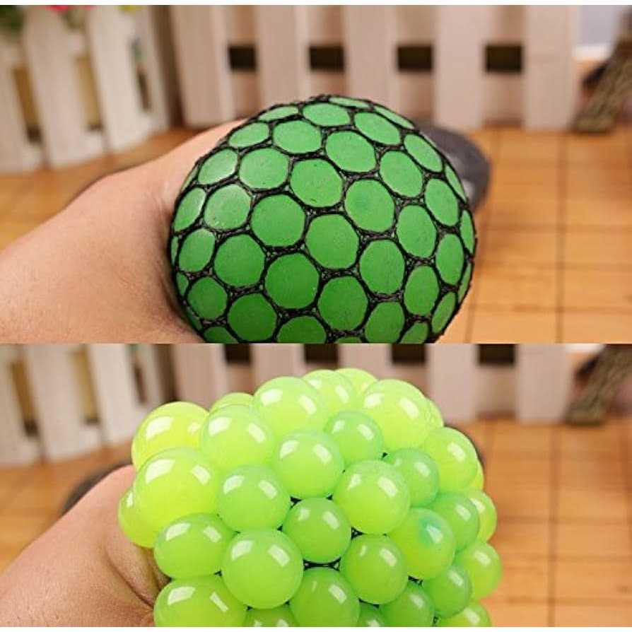 Fireboomoon Stress Relief Squeezing Soft Rubber Vent Grape Ball Hand W - Image 4