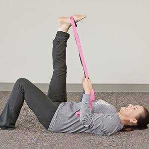 RangeMaster Stretch Strap with Exercise Guide Versatile Multi-Loop Strap Perfect for Yoga, Pilates, and Physical Therapy Portable Helps Improve - Image 3