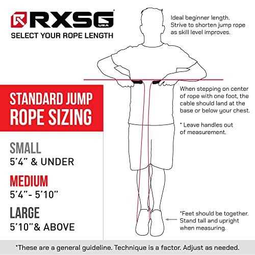 Rx Smart Gear Jump Rope Black Ops Ergonomic Handles with Trans Black Cable Buff 3.4 - Image 3