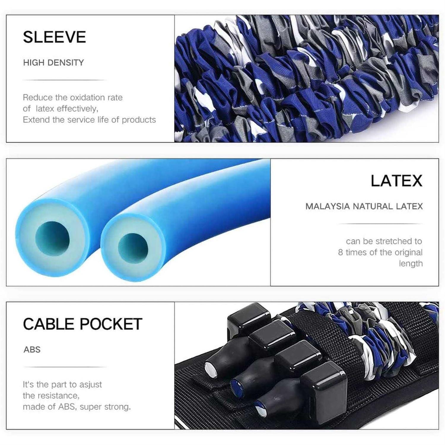 INNSTAR Adjustable Bench Press Push up Resistance Bands Workout - Image 5