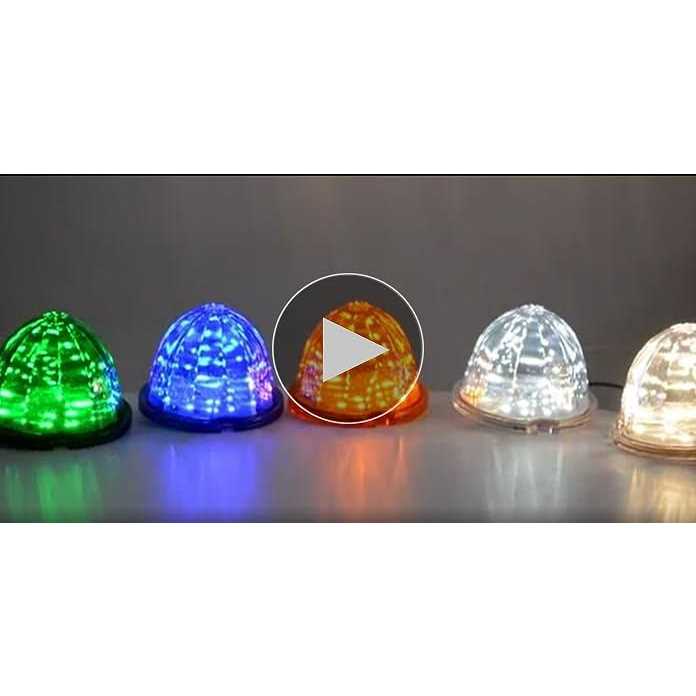 GG Grand General Classic Watermelon Surface Mount 18 LED Turn/Marker Light with Stainless Steel Bezel - Image 3