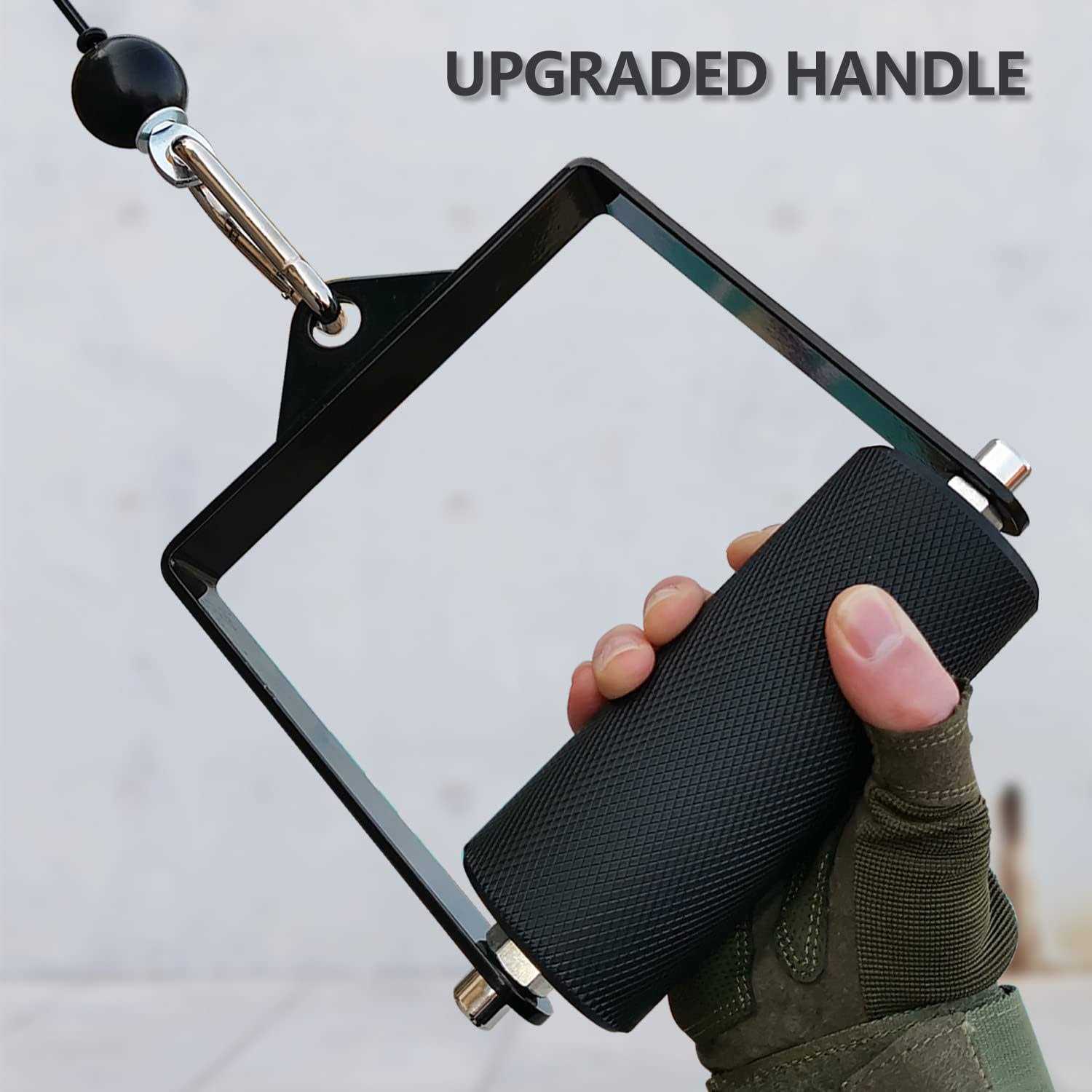 MARSAFIT Gym Fitness LAT Pulldown Attachments Fat Arm Wrestling Exercise D Handle Cable Attachment - Image 5