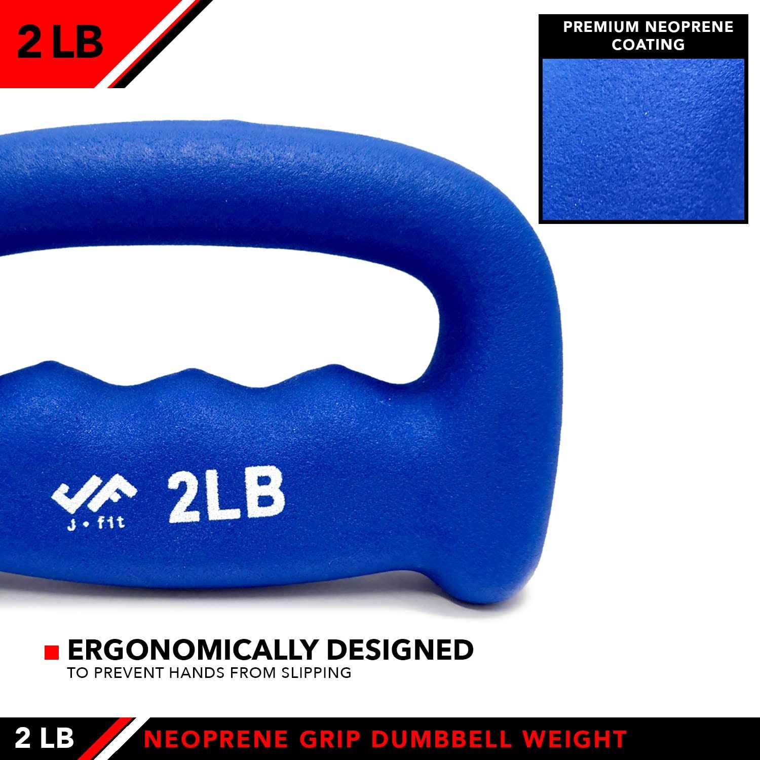 Jfit Neoprene Grip Dumbbell Weight - Image 4