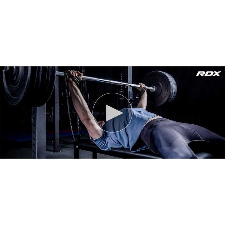 RDX Weight Lifting Straps Figure 8 Anti Slip Strap with cuffs wrist Support for gym Workout Deadlift Powerlifting Bodybuilding - Image 4