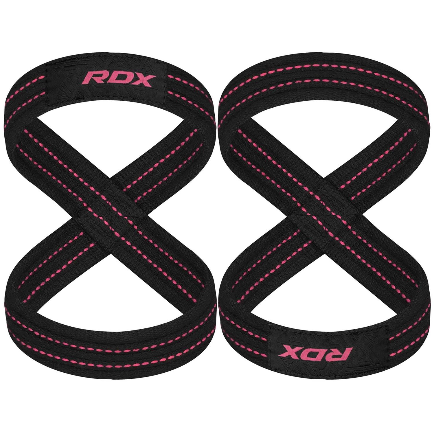 RDX Weight Lifting Straps Figure 8 Anti Slip Strap with cuffs wrist Support for gym Workout Deadlift Powerlifting Bodybuilding - Image 5