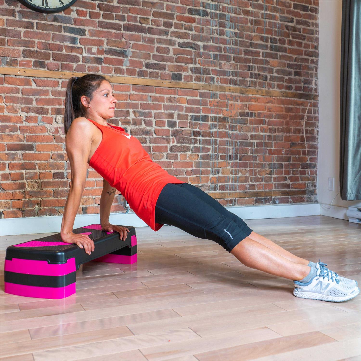 PRISP Adjustable Aerobic Stepper 3 Levels Exercise Step Platform Fitness - Image 5