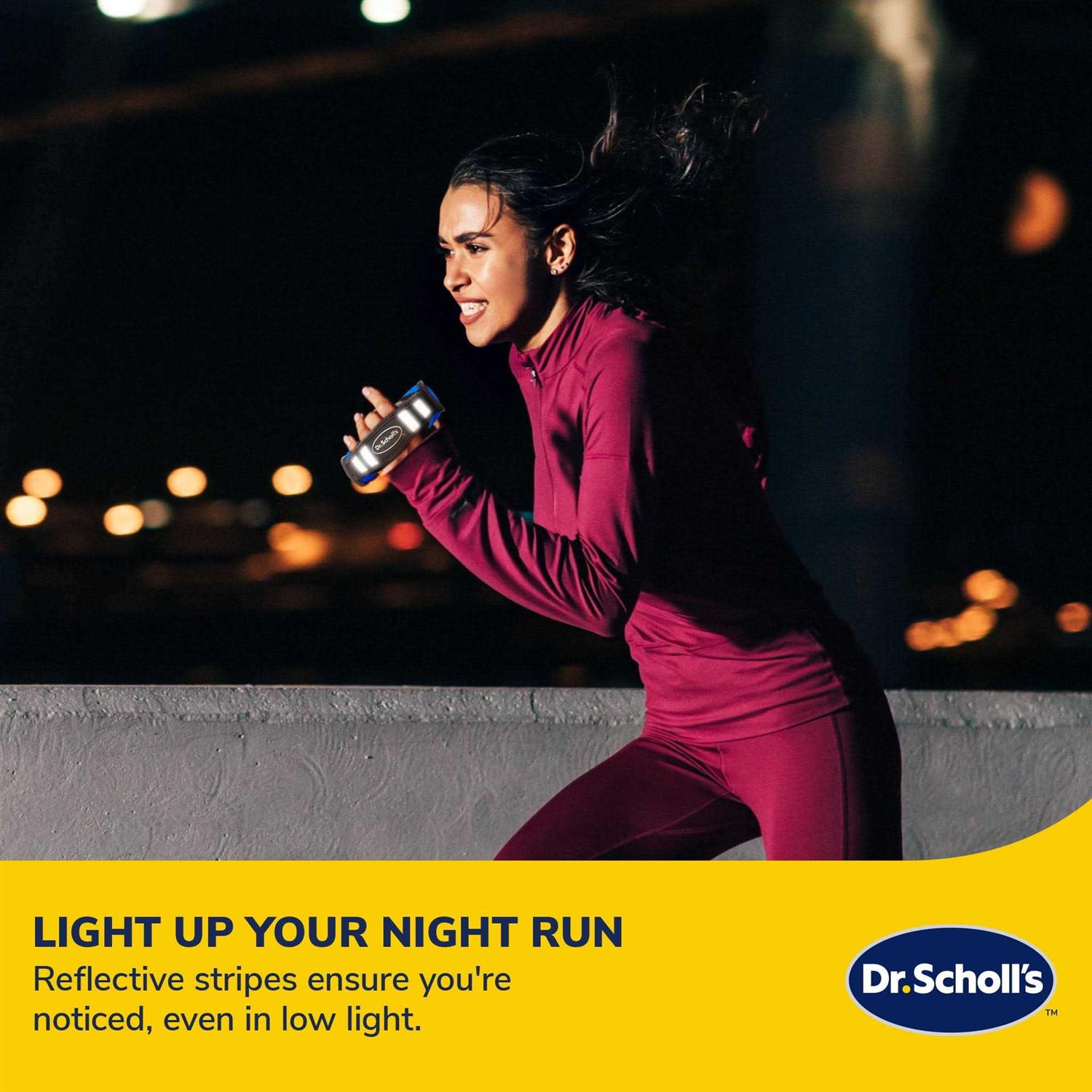 Dr. Scholl's 1lb/2lb Pair Ergonomic Grip Soft Walking Weights with Reflective Trim For Added Visibility - Image 5