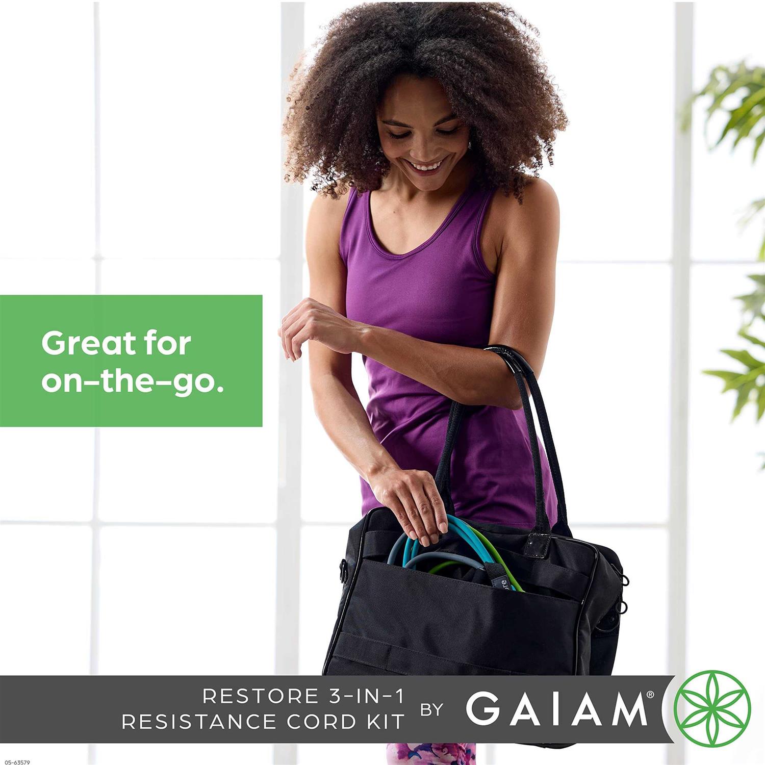 Gaiam Restore 3 in 1 Resistance Cord Kit - Image 5