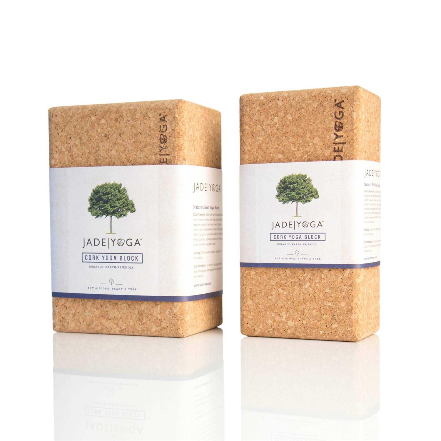 Jade Yoga Cork Block - Image 3