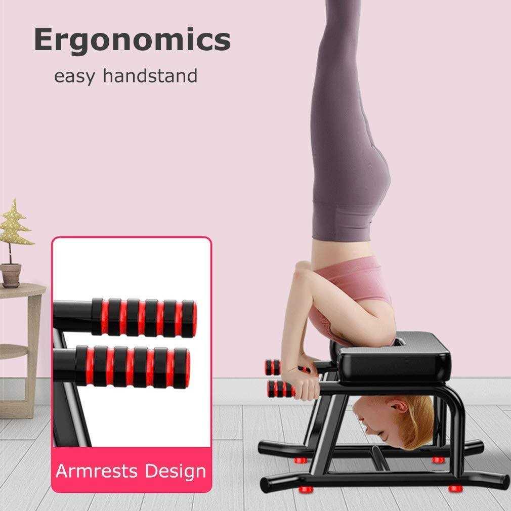 Papepipo Stable Yoga Headstand Bench Ideal Yoga Inversion Chair with Armrests and Thickened Shoulder Cushion - Image 3