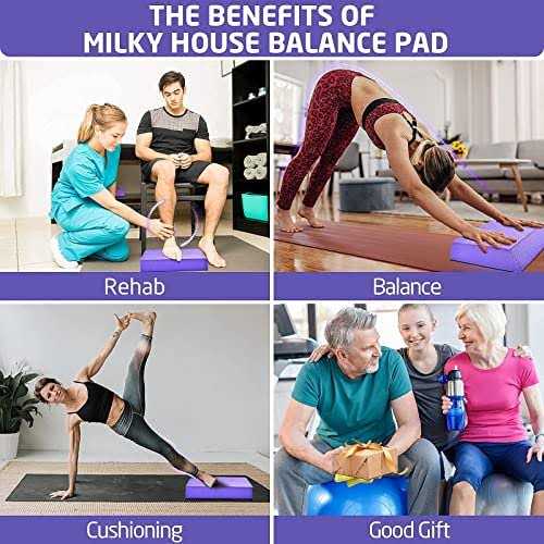 Milky House Balance Board Foam Pad Yoga Mat Balancing Exercises Mat - Image 4