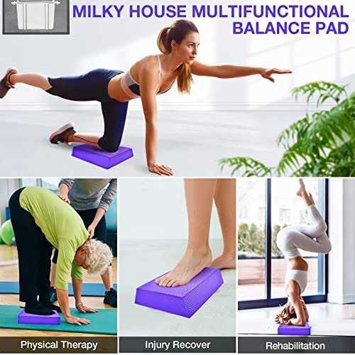 Milky House Balance Board Foam Pad Yoga Mat Balancing Exercises Mat - Image 5