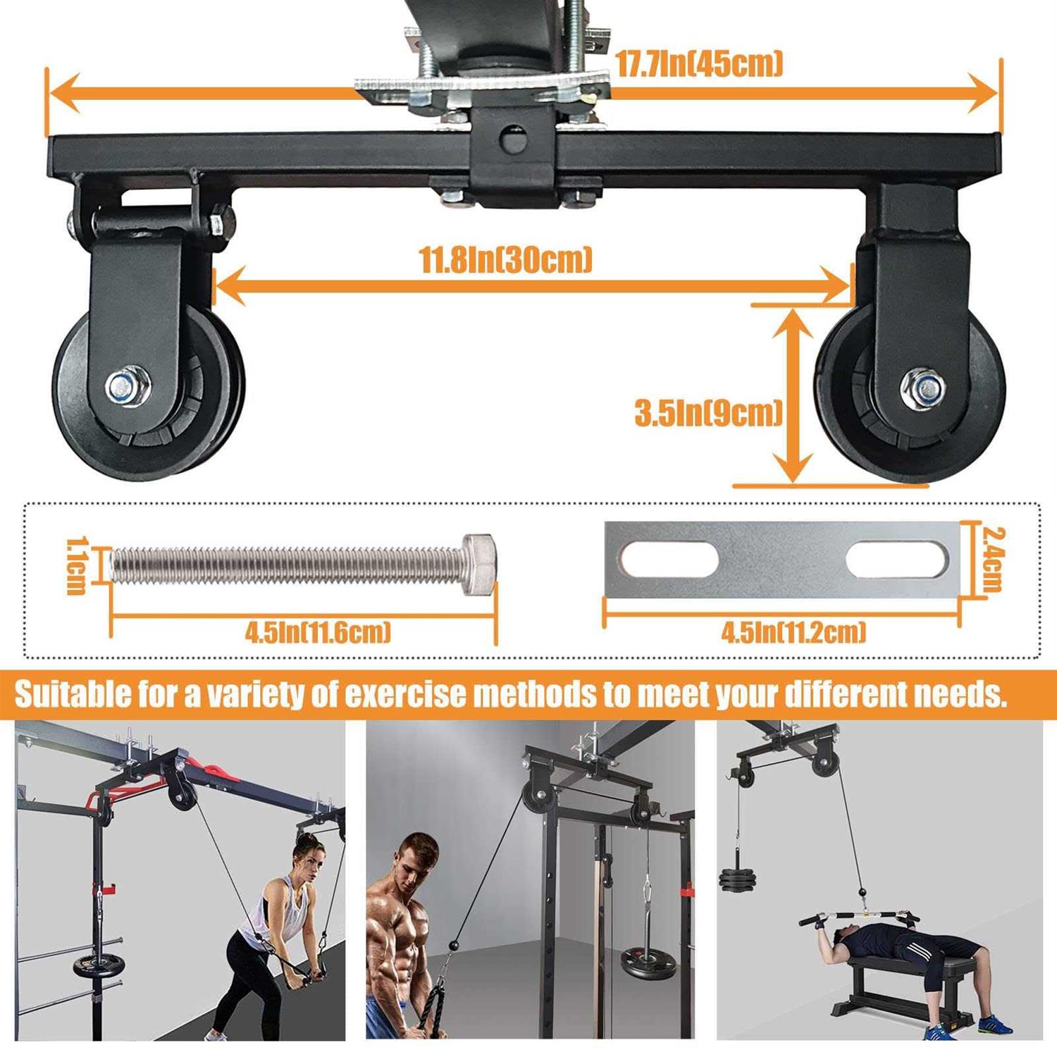 KORIKAHM Upgraded Cable Pulley System Gym LAT Pull Down Machine for Home Gym Equipment - Image 5