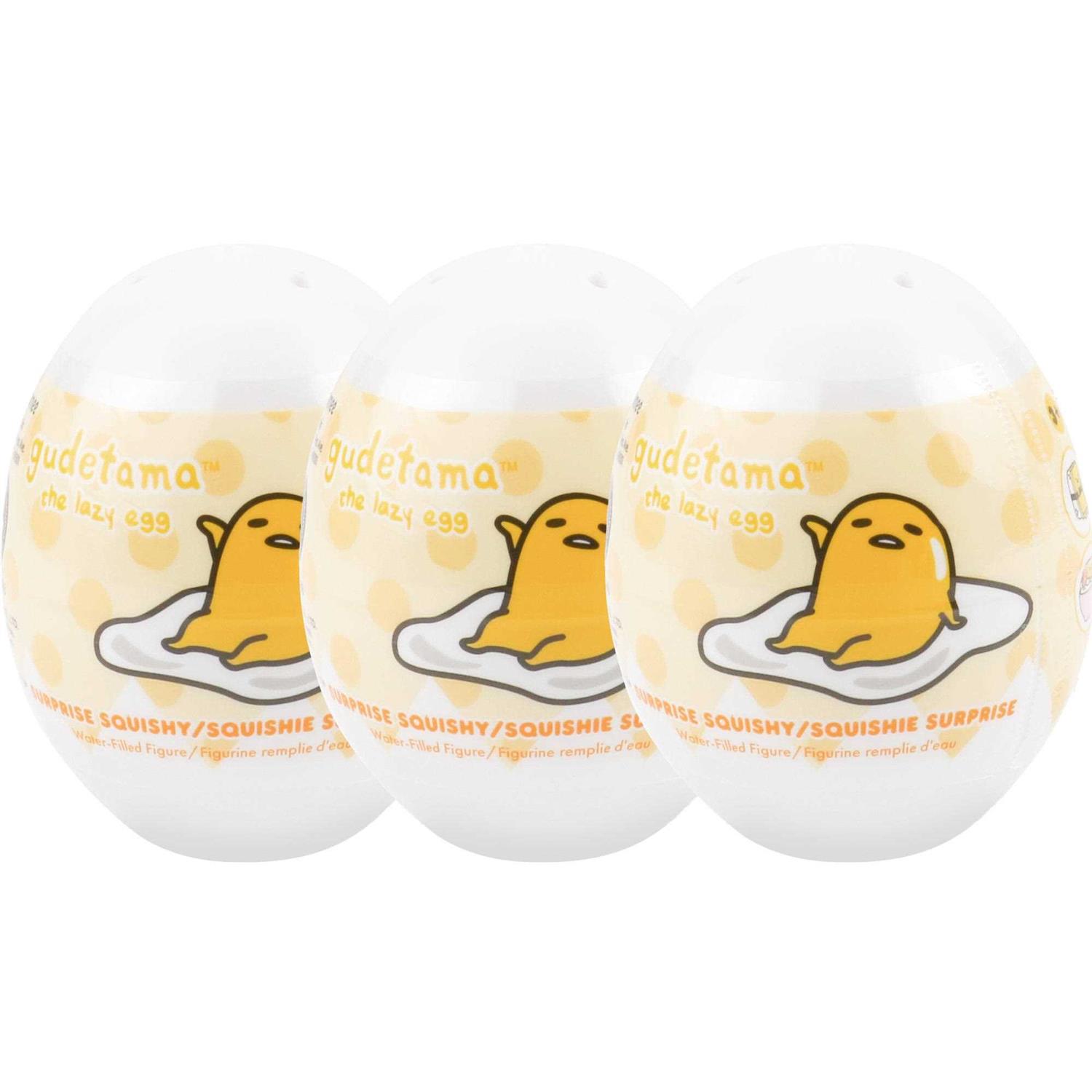 Hamee Sanrio Gudetama Lazy Egg Yolk Cute Water Filled Squishy Box Mini Fidget Stuffer Baby Birthday Gift Bag - Image 3