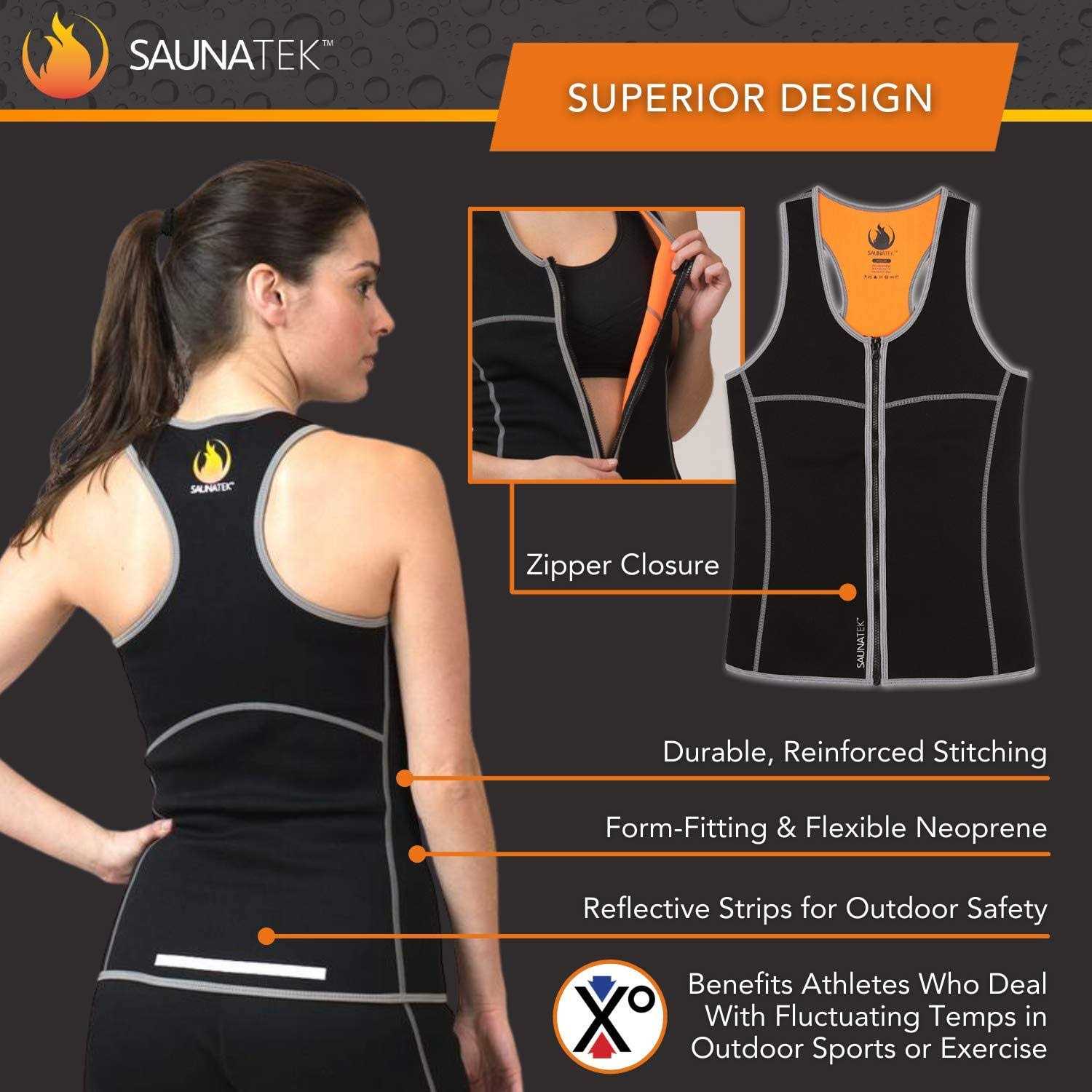 SaunaTek Women's Neoprene Slimming Vest - Image 4