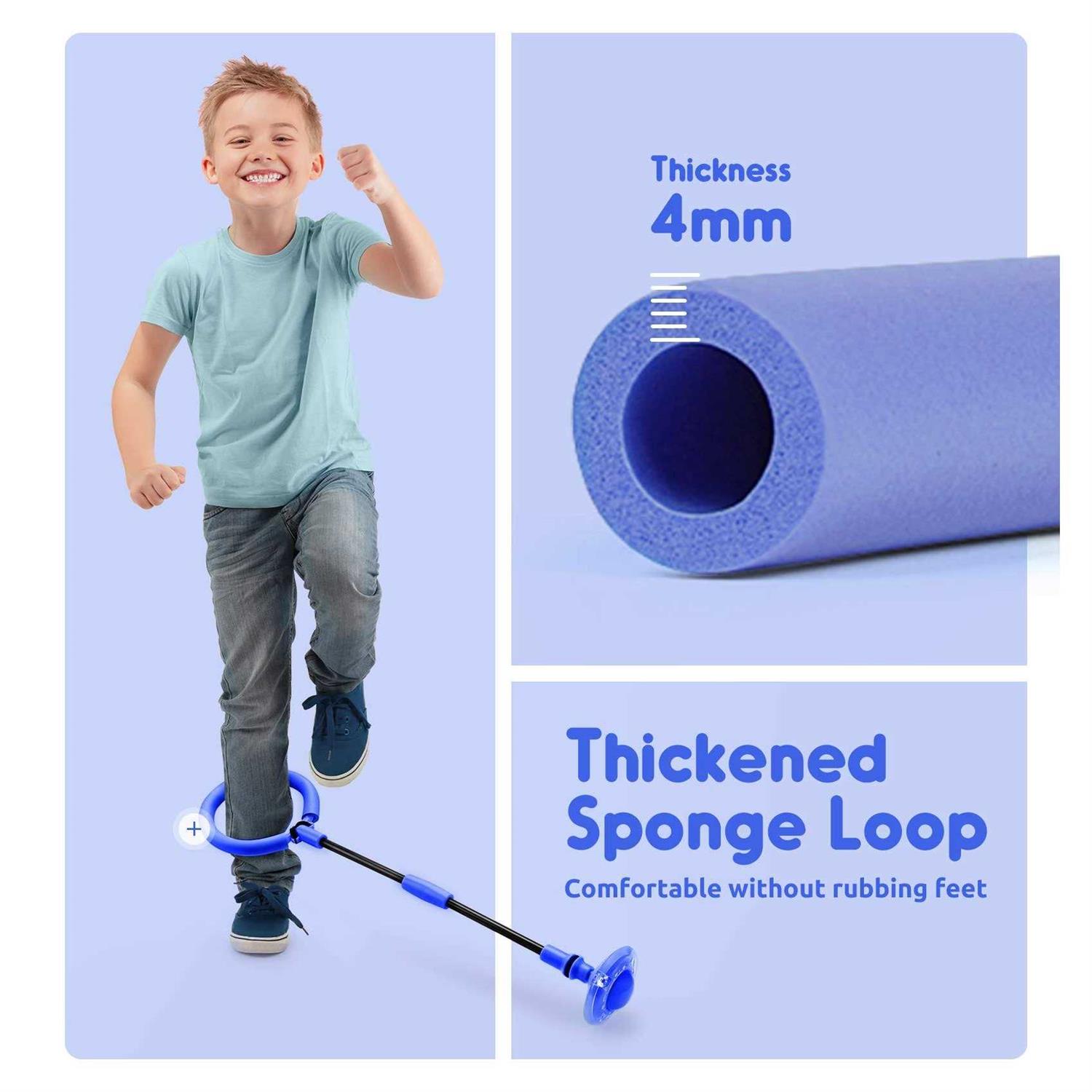 Mumba Kids Foldable Ankle Skip Ball Flash Jump Colorful Sports Swing Ball - Image 4