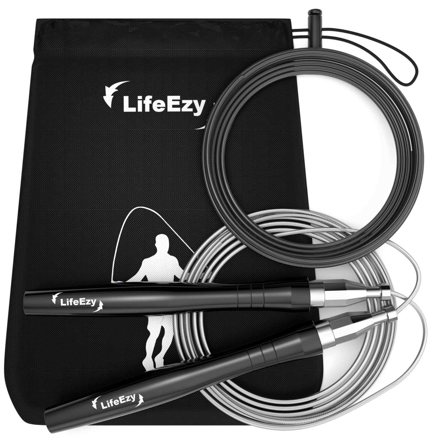 LIFEEZY Jump Rope High Speed Weighted Jump Rope Premium Quality Tangle-Free - Image 3