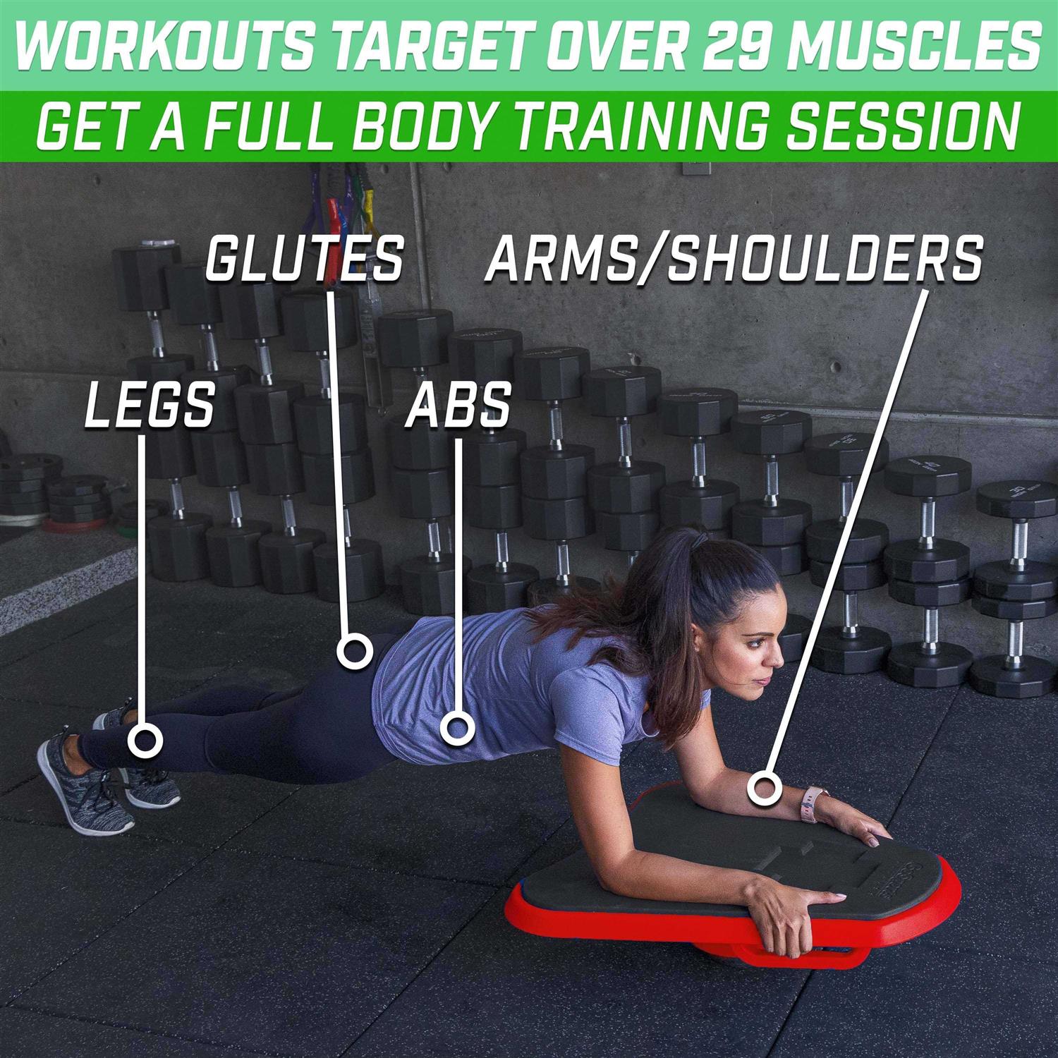 GoSports Core Hub Fitness Plank Board with Smart Phone Integration for Full Body Workouts - Image 3