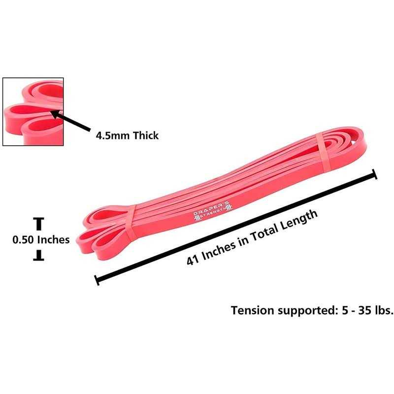 Draper's Strength Heavy Duty Resistance Stretch Loop Bands for Powerlifting Workout Exercise and Assisted Pull Ups - Image 5