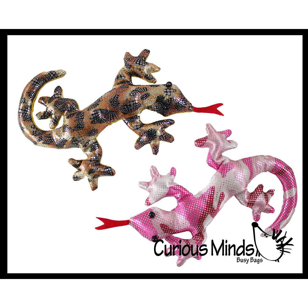 Set of 3 Lizard Sand Filled Animal Toy Heavy Weighted Sandbag Animal Plush Bean Bag Toss - Image 5