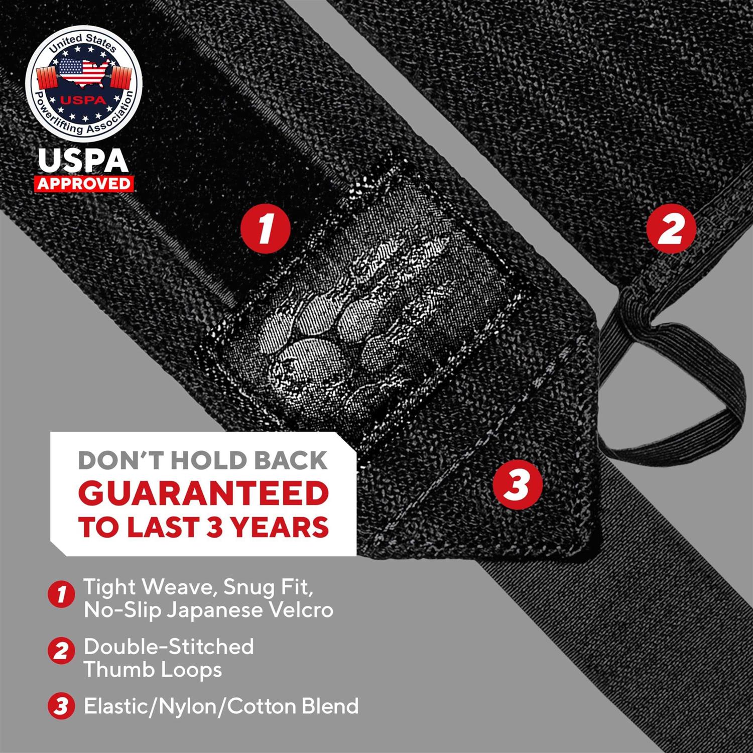 MANIMAL Wrist Wraps Wrist Weightlifting and - Image 4