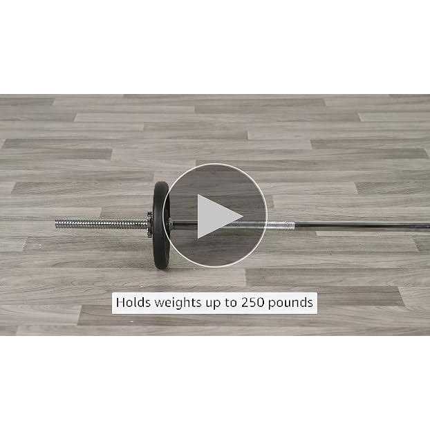 Sunny Health & Fitness 60 Inch Threaded Chrome Barbell Bar STBB-60 - Image 5