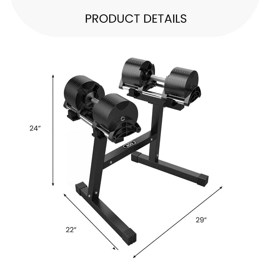 FF Finer Form Nuobell Adjustable Dumbbell Rack and Stand. Perfect Home-Gym Dumbell Rack for At-Home Nuobell Workouts. Safe, Convenient and Prevents Accidents - Image 4