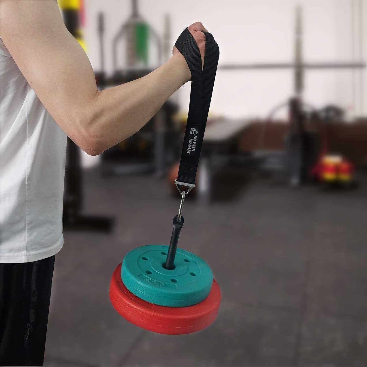 Lights Mountain Arm Wrestling Training Strap Belt with loading pin Hand Grip Arm Finger Forearm Exerciser Strengthener for Cable Machine and Free Wei - Image 3